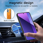 For Xiaomi Redmi Note 13 Pro+ 5G Leather Back Magnetic Case Skin-touch Phone Cover