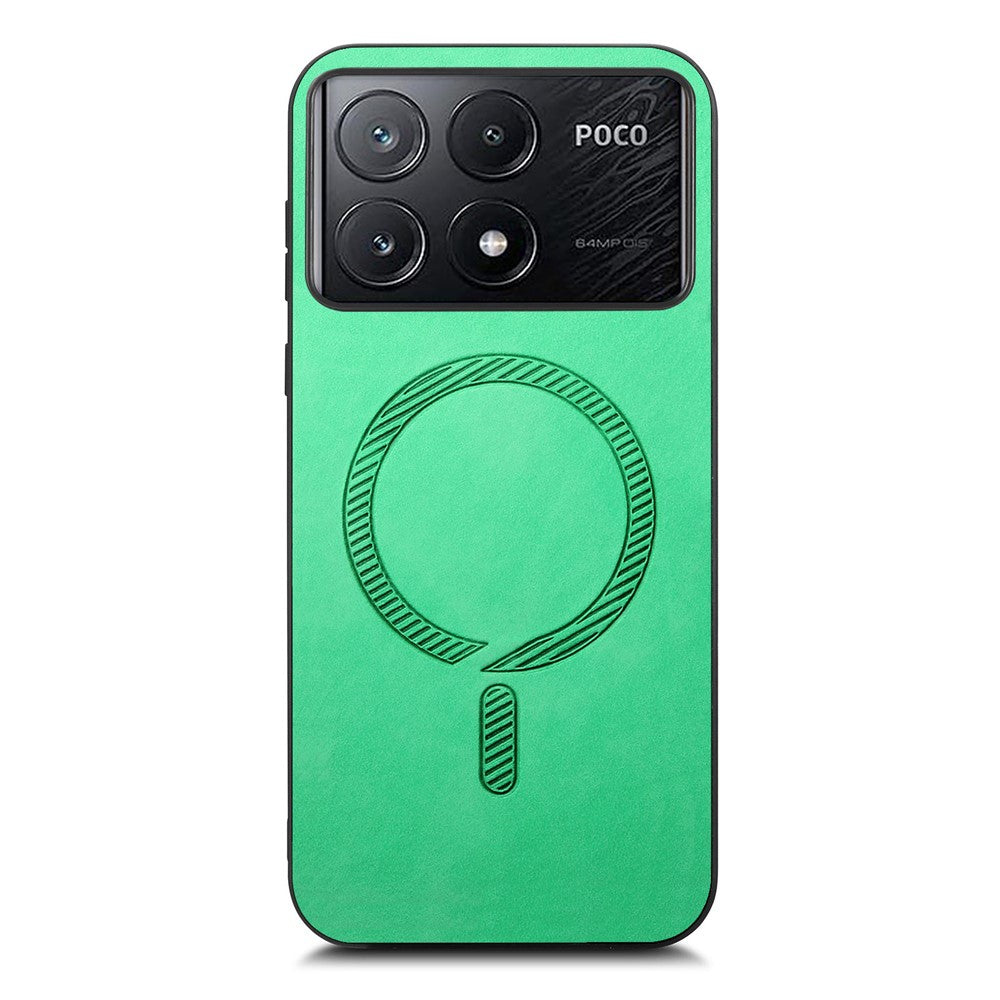 For Xiaomi Poco X6 Pro 5G  /  Redmi K70E 5G Leather Back Magnetic Case Skin-Touch Phone Cover