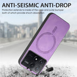 For Xiaomi Poco X6 Pro 5G  /  Redmi K70E 5G Leather Back Magnetic Case Skin-Touch Phone Cover