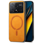 For Xiaomi Poco X6 Pro 5G  /  Redmi K70E 5G Leather Back Magnetic Case Skin-Touch Phone Cover