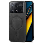 For Xiaomi Poco X6 Pro 5G  /  Redmi K70E 5G Leather Back Magnetic Case Skin-Touch Phone Cover