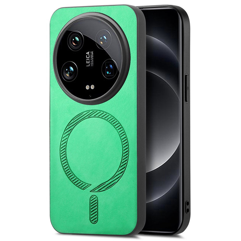 For Xiaomi 14 Ultra Leather Back Magnetic Case Skin-touch Phone Cover