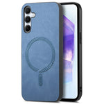 Til Samsung Galaxy A55 5G læderbagcover magnetisk etui hudvenligt telefoncover