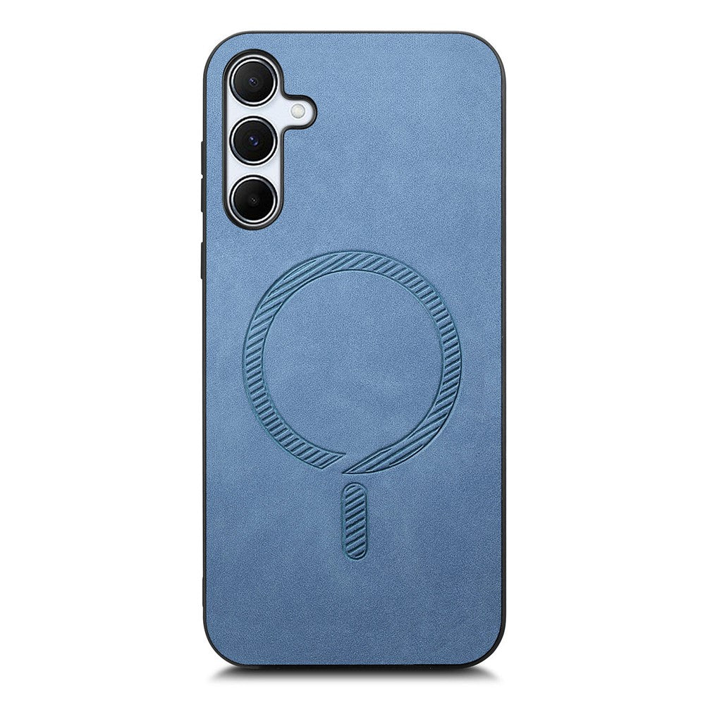 Til Samsung Galaxy A55 5G læderbagcover magnetisk etui hudvenligt telefoncover