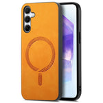 Til Samsung Galaxy A55 5G læderbagcover magnetisk etui hudvenligt telefoncover