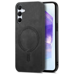 Til Samsung Galaxy A55 5G læderbagcover magnetisk etui hudvenligt telefoncover