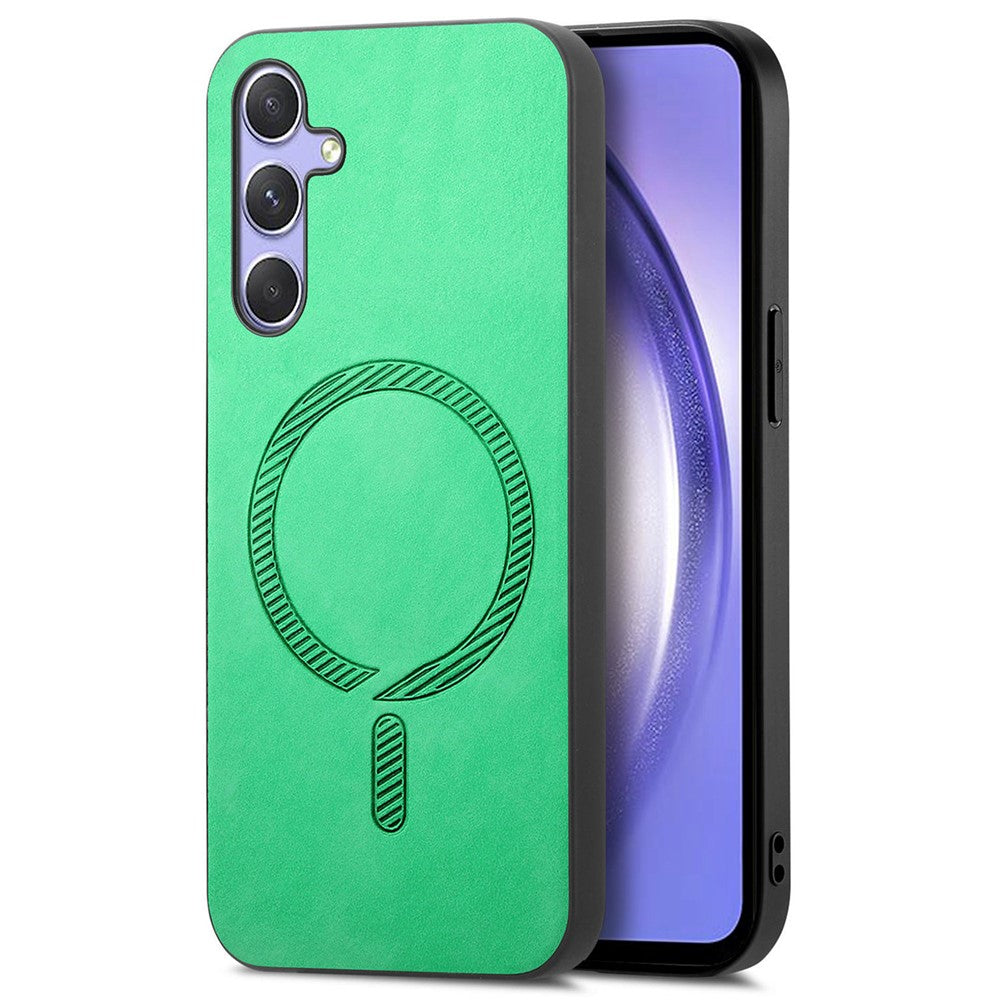 For Samsung Galaxy A54 5G Leather Back Case Magnetic Case Skin-touch Phone Cover