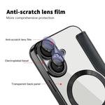 For iPhone 16 Magnetic Case RFID Blocking Leather Phone Cover