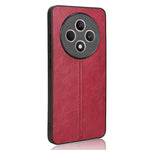 For Oppo Reno12 F 4G Cell Phone Case Stitching Line PU Leather+PC+TPU Anti-Drop Cover