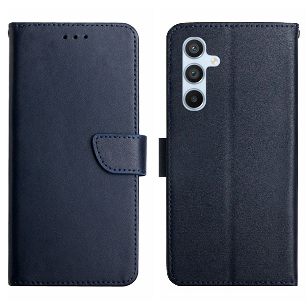 HT02 Til Samsung Galaxy A16 5G / A16 4G Etui Ægte Koskind Telefoncover Nappa Tekstur