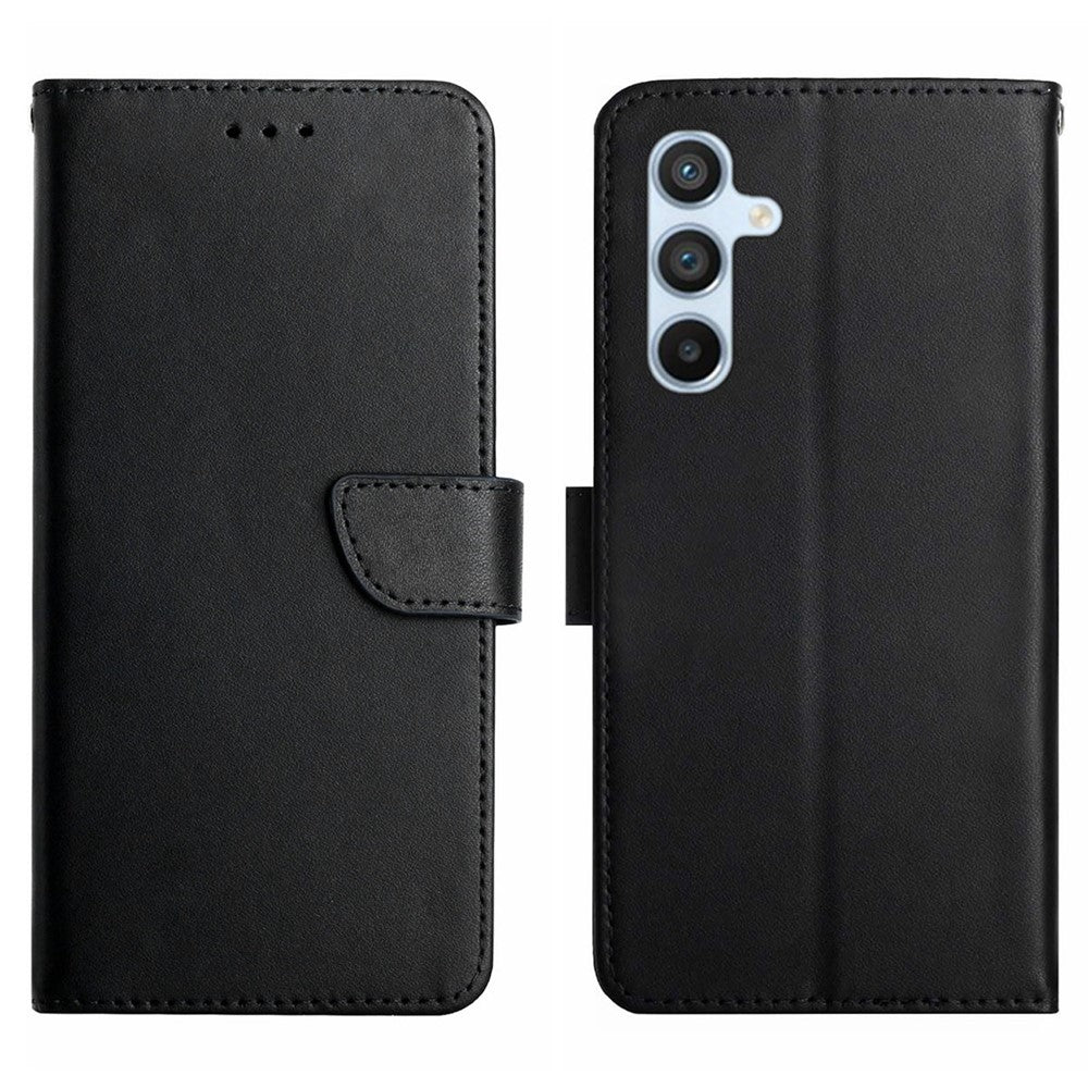 HT02 Til Samsung Galaxy A16 5G / A16 4G Etui Ægte Koskind Telefoncover Nappa Tekstur