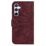 HT04 Til Samsung Galaxy A16 5G / A16 4G Pung Etui Solsikke Læder Telefoncover med Håndrem