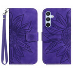 HT04 Til Samsung Galaxy A16 5G / A16 4G Pung Etui Solsikke Læder Telefoncover med Håndrem
