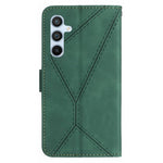 HT05 Til Samsung Galaxy A16 5G / A16 4G Telefoncover Skin-Touch Linjer PU Læder Flip Cover