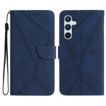 HT05 För Samsung Galaxy A16 5G / A16 4G mobilskal Skin-Touch Lines PU Läder Flipfodral