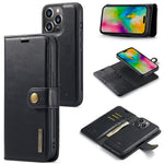 DG.MING for iPhone 16 Pro Case Detachable Split Leather Phone Cover