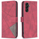 BINFEN COLOR til Samsung Galaxy A16 5G / A16 4G Telefoncovers Pung Stand Geometrisk Prægning Læder Cover