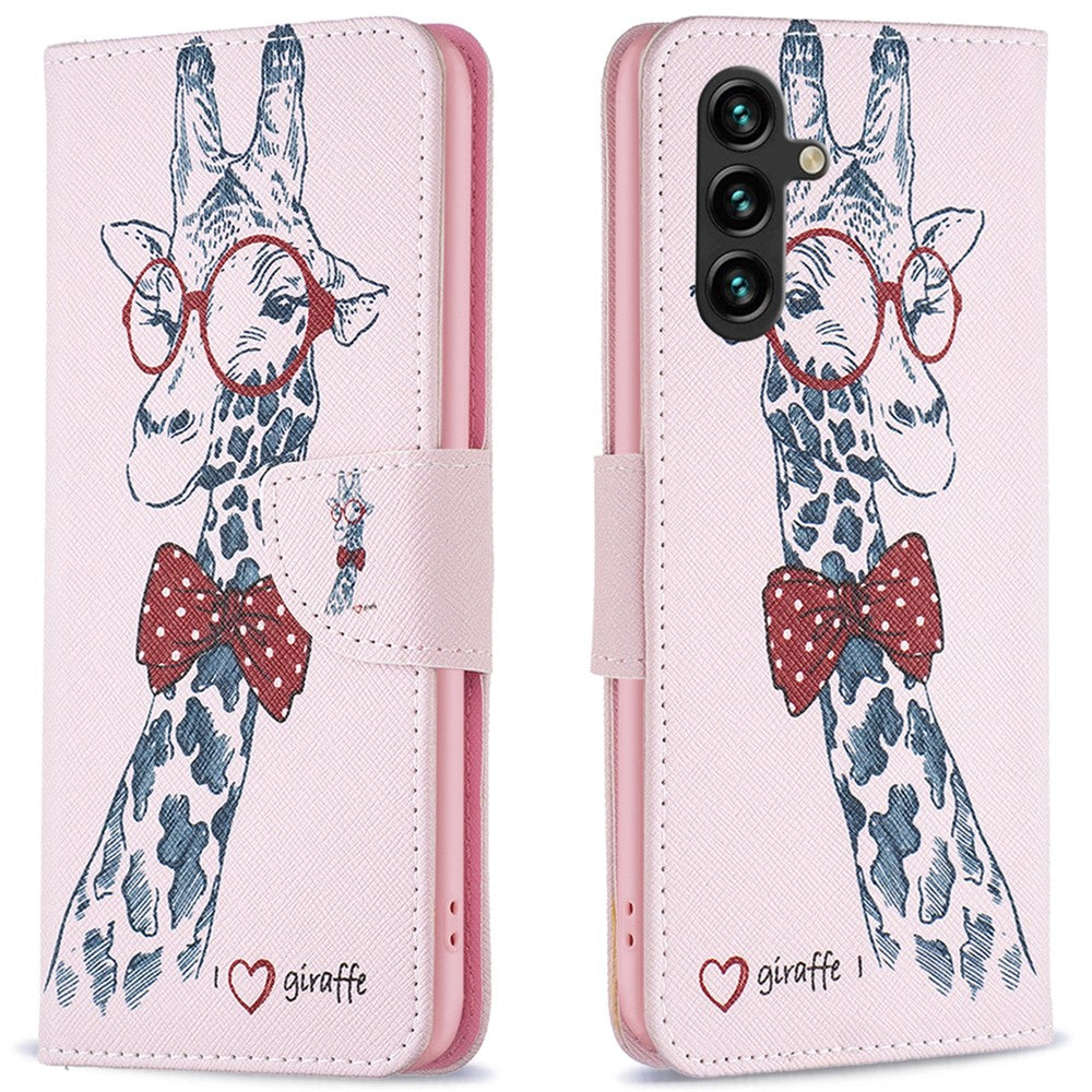 Til Samsung Galaxy A16 5G / A16 4G Pung Etui Mønsterprint Telefon Læder Cover