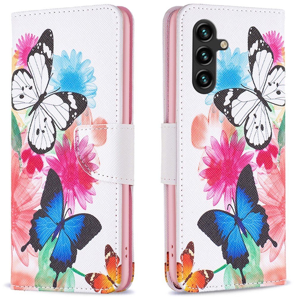 Til Samsung Galaxy A16 5G / A16 4G Pung Etui Mønsterprint Telefon Læder Cover