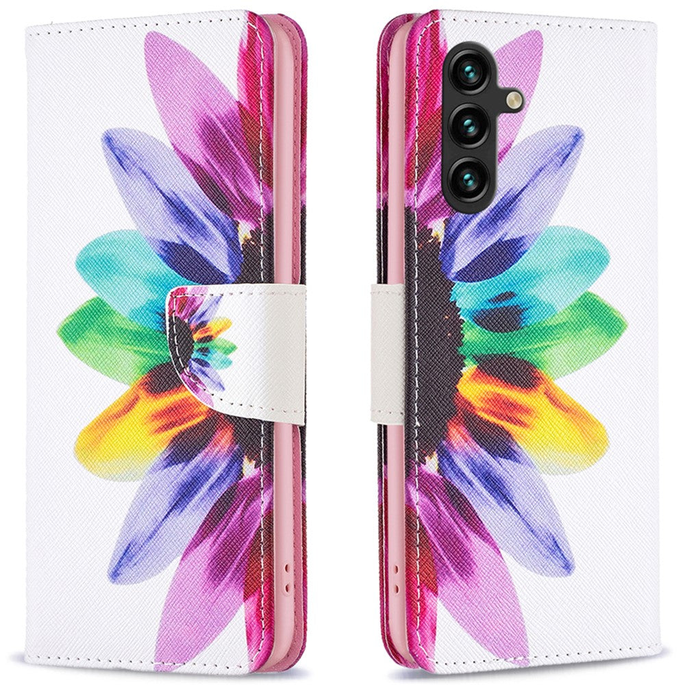 Til Samsung Galaxy A16 5G / A16 4G Pung Etui Mønsterprint Telefon Læder Cover