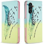 Til Samsung Galaxy A16 5G / A16 4G Pung Etui Mønsterprint Telefon Læder Cover