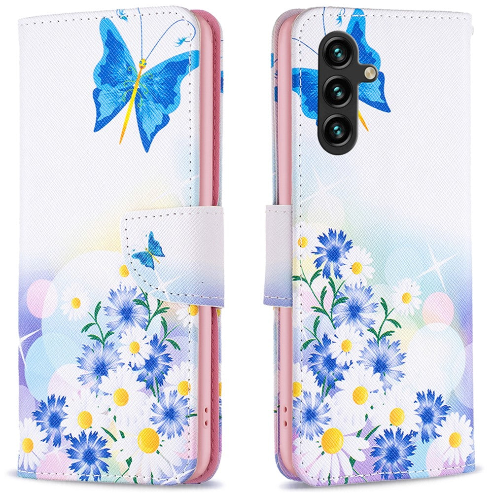Til Samsung Galaxy A16 5G / A16 4G Pung Etui Mønsterprint Telefon Læder Cover