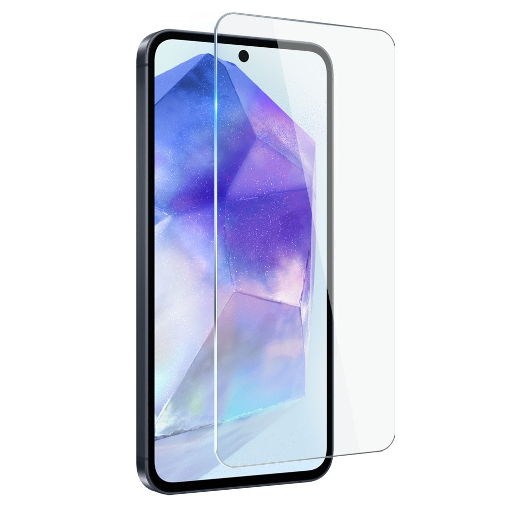 NORTHJO til Samsung Galaxy A55 5G TPU Cover Sæt med Skærmbeskytter og Linsefilm