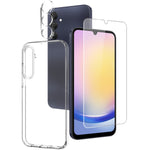 NORTHJO För Samsung Galaxy A25 5G (Global) (161,0 x 76,5 x 8,3 mm) TPU-mobilskal med skärmskydd och linsfilm