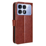 For Xiaomi Redmi K70 Ultra Phone Stand Case Crazy Horse Texture PU Leather Cover Wallet