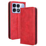 For Xiaomi Redmi K70 Ultra Cell Phone Case Retro PU Leather Wallet Phone Stand Cover