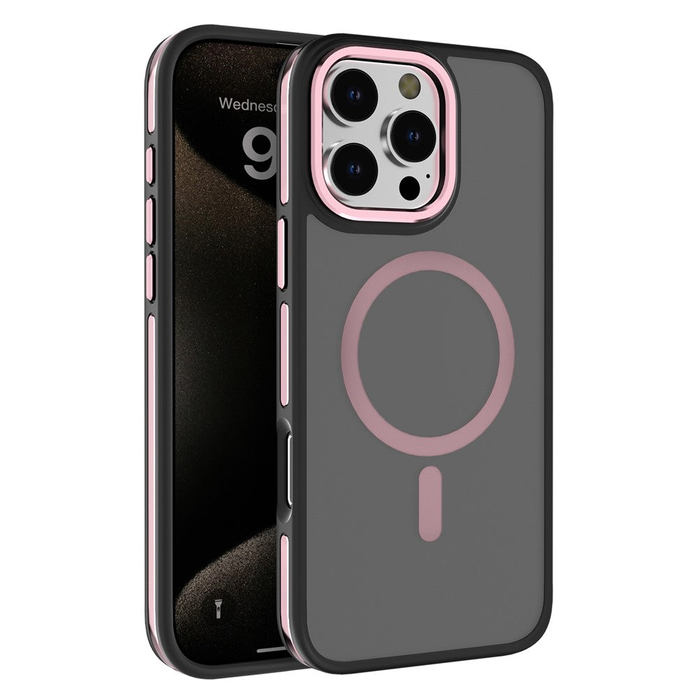 C1-serien för iPhone 13 Pro Max-skal med hudkontakt, TPU+PC, fallsäkert mobilskal, kompatibelt med MagSafe