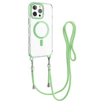 Til iPhone 14 Pro etui, kompatibel med MagSafe PC+TPU cover med lang snor