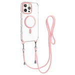 Til iPhone 14 Pro etui, kompatibel med MagSafe PC+TPU cover med lang snor