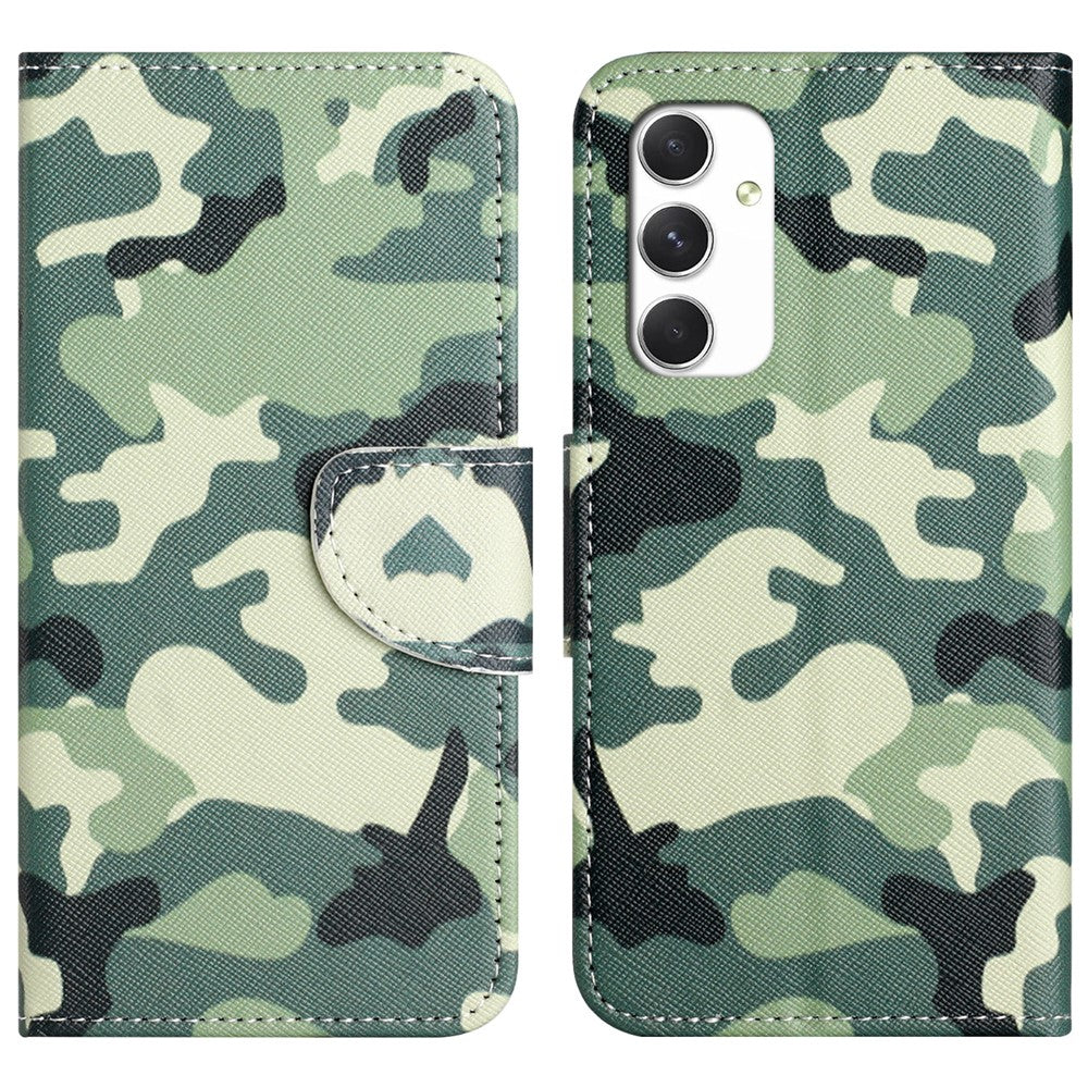 Til Samsung Galaxy A16 5G / A16 4G Etui Krydsmønster Læder Telefoncover Mønsterudskrivning