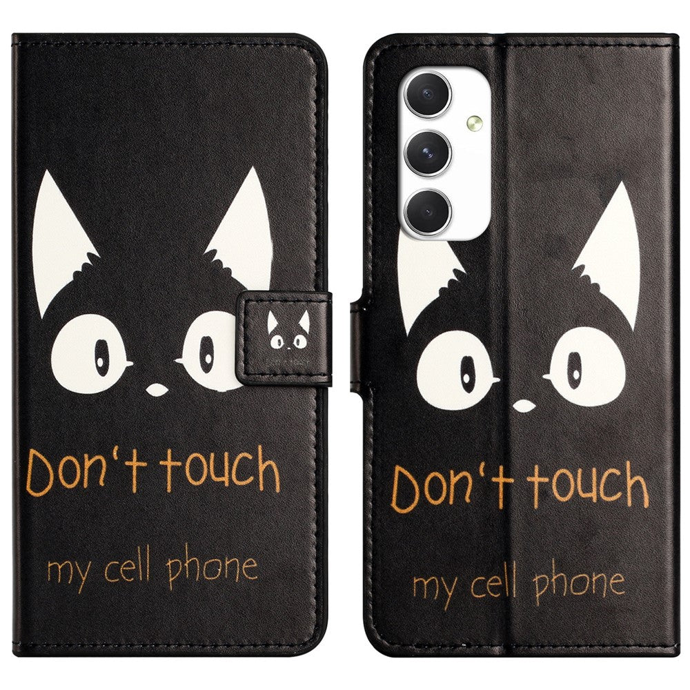 Til Samsung Galaxy A16 5G / A16 4G Cover med Mønstertryk, PU-læder Pung Telefoncover
