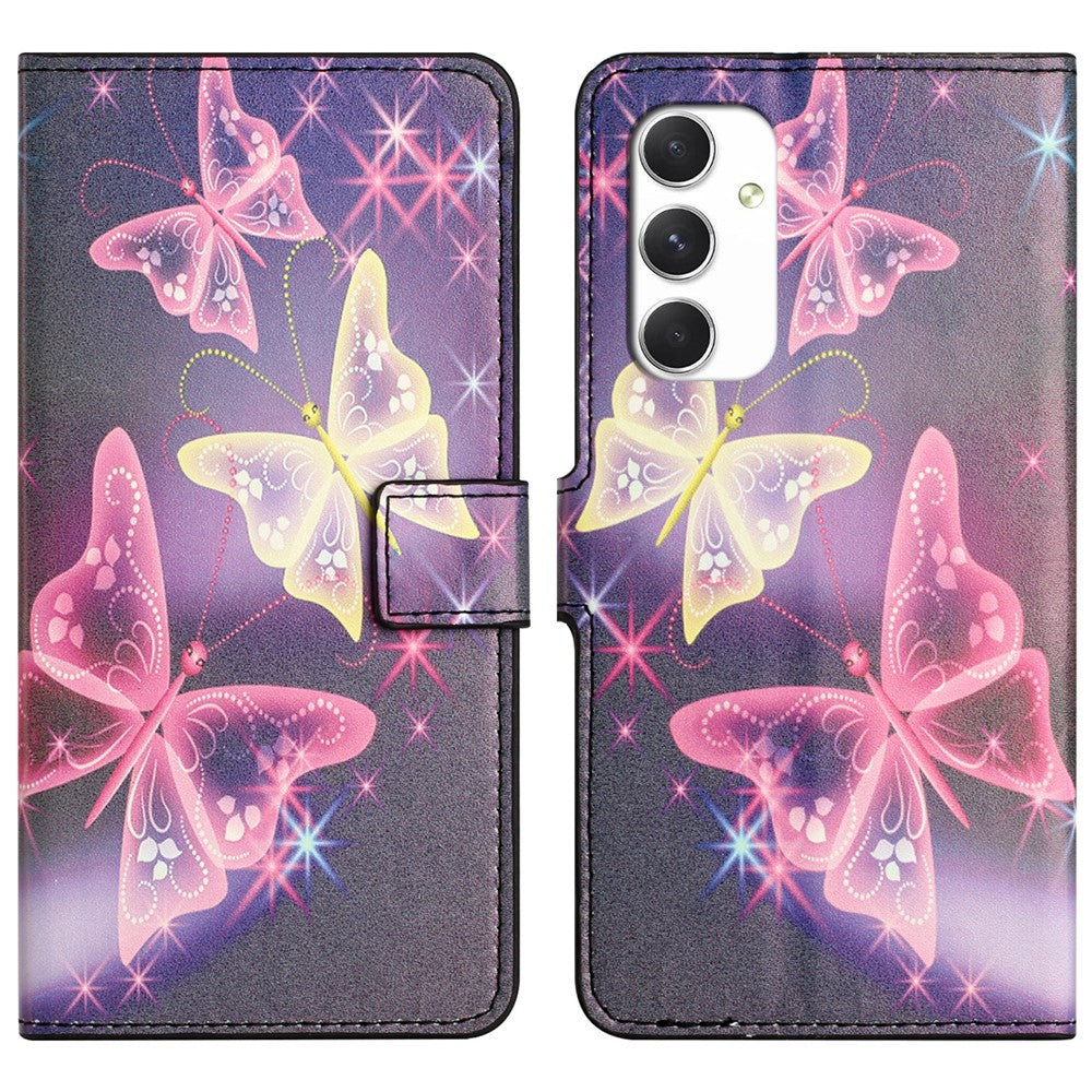 Til Samsung Galaxy A16 5G / A16 4G Cover med Mønstertryk, PU-læder Pung Telefoncover