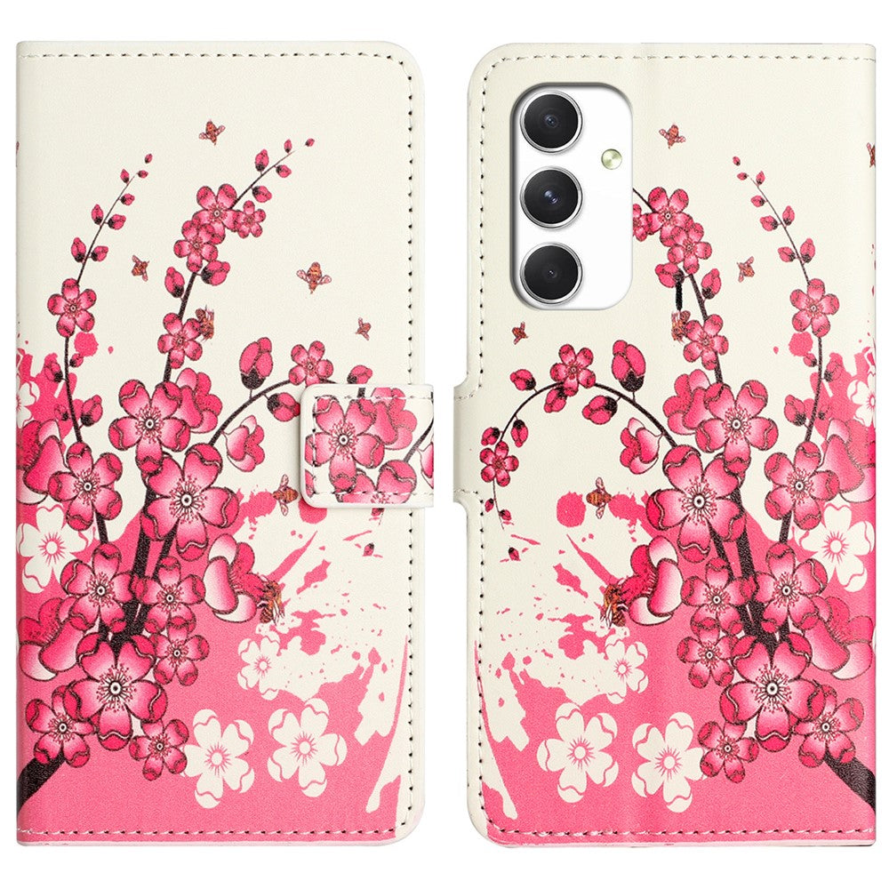 Til Samsung Galaxy A16 5G / A16 4G Cover med Mønstertryk, PU-læder Pung Telefoncover