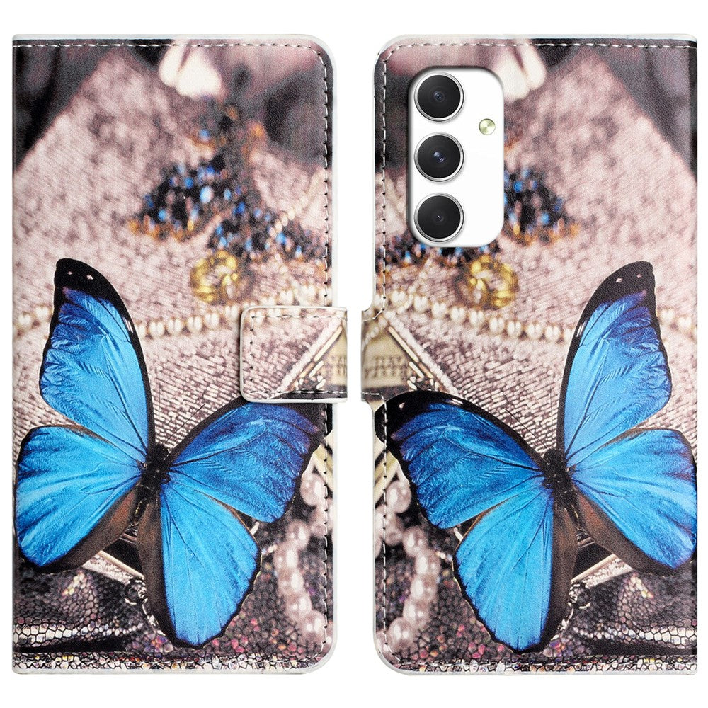 Til Samsung Galaxy A16 5G / A16 4G Cover med Mønstertryk, PU-læder Pung Telefoncover