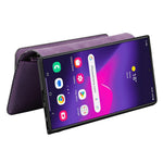 CASENEO MW-02 cover til Samsung Galaxy S24 Ultra med lynlåslomme, PU-læder, stativ og mobilcover