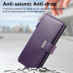 CASENEO MW-02 cover til Samsung Galaxy S24 Ultra med lynlåslomme, PU-læder, stativ og mobilcover