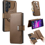 CASENEO MW-02 cover til Samsung Galaxy S24 Ultra med lynlåslomme, PU-læder, stativ og mobilcover