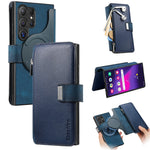 CASENEO MW-02 cover til Samsung Galaxy S24 Ultra med lynlåslomme, PU-læder, stativ og mobilcover