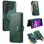 CASENEO MW-02 cover til Samsung Galaxy S24 Ultra med lynlåslomme, PU-læder, stativ og mobilcover