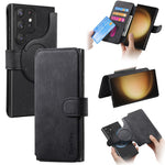For Samsung Galaxy S23 Ultra Magnetisk Cover CASENEO Aftageligt Læder Telefon Pung Cover