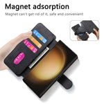 For Samsung Galaxy S23 Ultra Magnetisk Cover CASENEO Aftageligt Læder Telefon Pung Cover