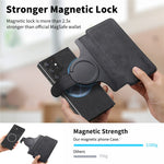 For Samsung Galaxy S23 Ultra Magnetisk Cover CASENEO Aftageligt Læder Telefon Pung Cover