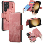 For Samsung Galaxy S23 Ultra Magnetisk Cover CASENEO Aftageligt Læder Telefon Pung Cover