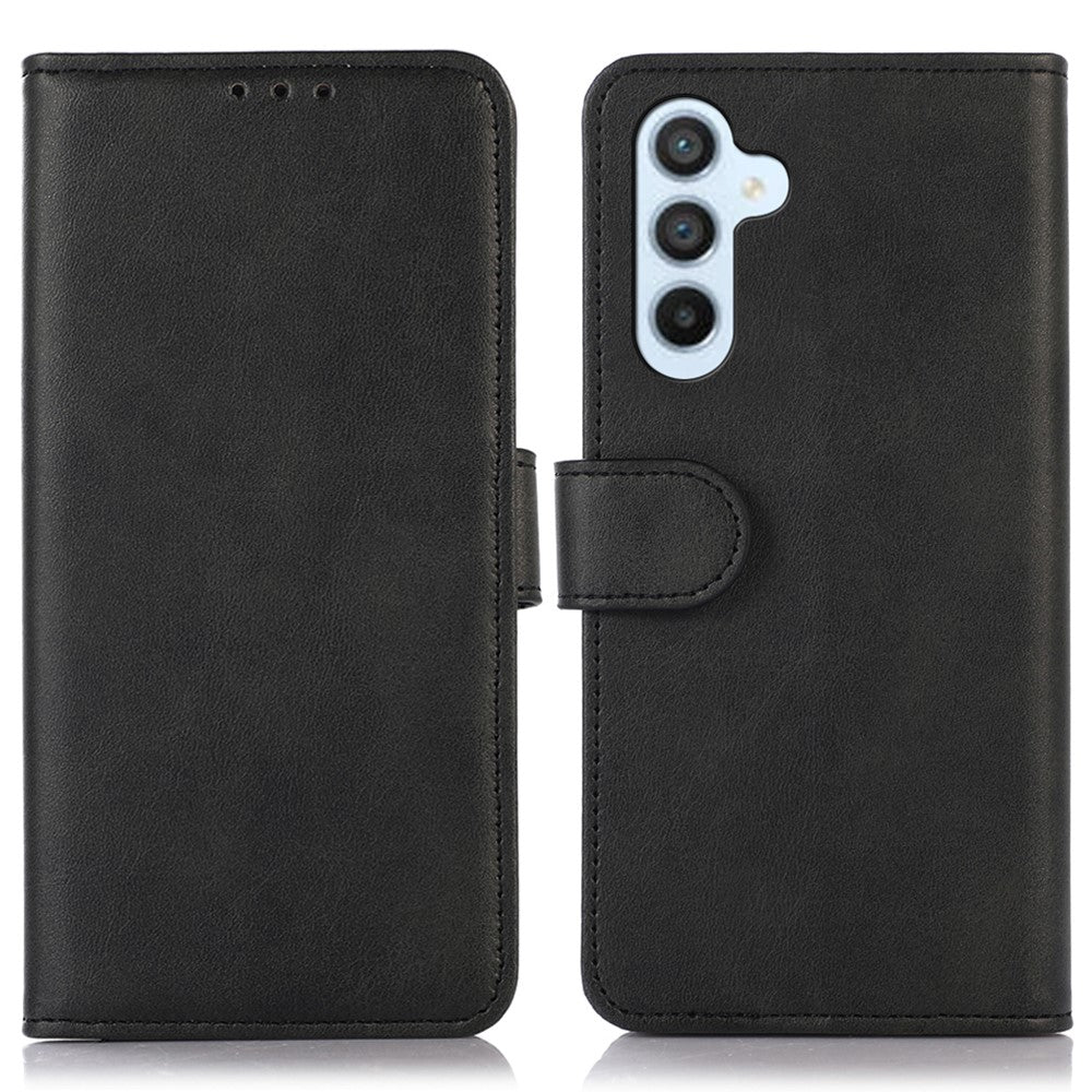 Til Samsung Galaxy M35 5G Etui i Koskind Tekstur Læder Pung Telefon Cover med Stand