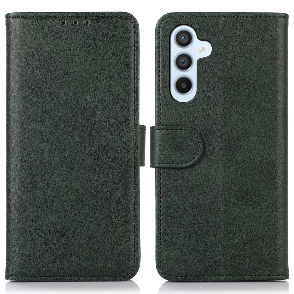 Til Samsung Galaxy M35 5G Etui i Koskind Tekstur Læder Pung Telefon Cover med Stand