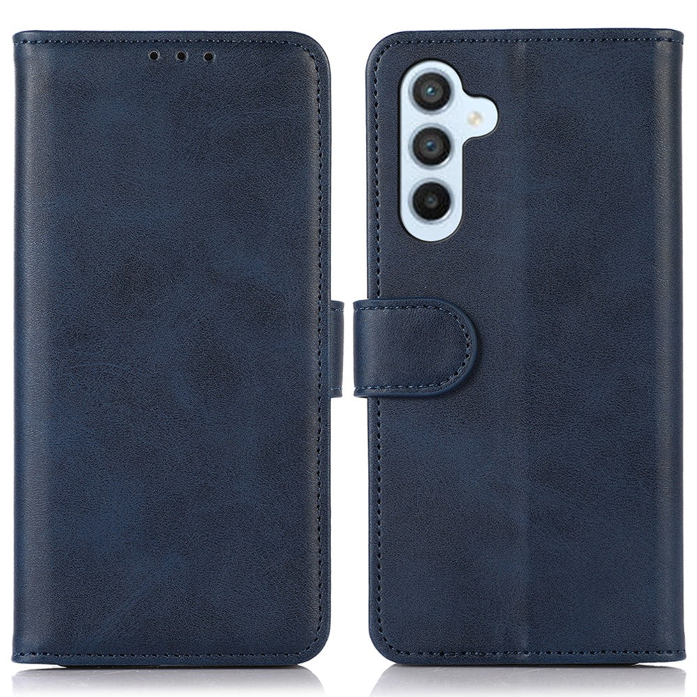 Til Samsung Galaxy M35 5G Etui i Koskind Tekstur Læder Pung Telefon Cover med Stand